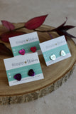 Shell Button Earrings