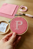 Mini Initial Cross Stitch Kit | Various Colours