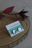 Shell Button Earrings