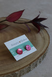 Shell Button Earrings