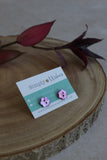 Shell Button Earrings