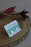 Shell Button Earrings