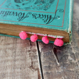 Handmade Pom Pom Bookmark
