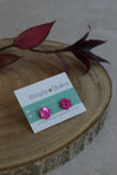 Shell Button Earrings
