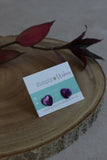 Shell Button Earrings