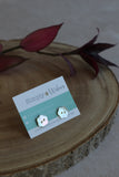 Shell Button Earrings
