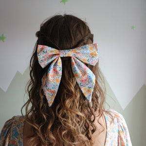 Meadow Flowers Hair Bow Barrette