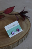Shell Button Earrings