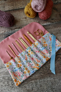 Meadow Flowers Crochet Hook Roll