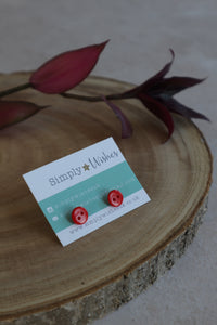 Button Earrings