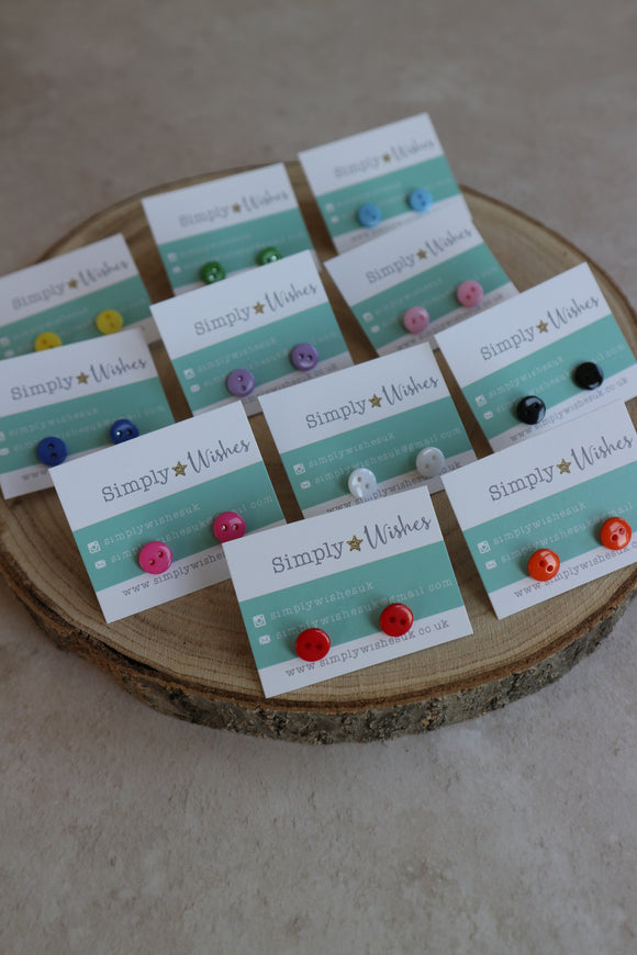 Button Earrings