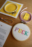 Tiny Swearing Cross Stitch Kit | F*ck