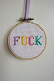 Tiny Swearing Cross Stitch Kit | F*ck