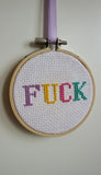 Tiny Swearing Cross Stitch Kit | F*ck