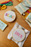 Tiny Swearing Cross Stitch Kit | D*ck