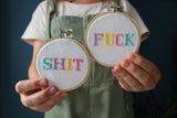 Tiny Swearing Cross Stitch Kit | Sh*t