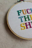 Craft Party Cross Stitch Kit | Hen Party Kit | Swear Words