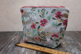 Floral Bee Make Up Bag