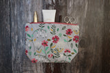 Floral Bee Make Up Bag