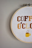 Coffee O'Clock Cross Stitch Kit