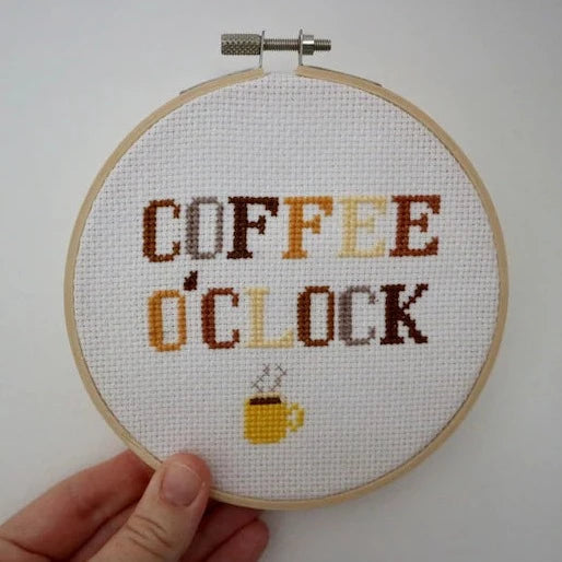 Coffee O'Clock Cross Stitch Kit