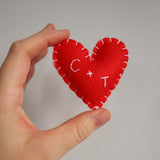 Custom Made Felt Heart Decoration | Assorted Colours