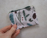 Blush Pink Ferns Coin Purse