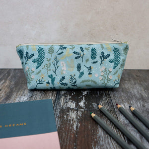 Winter Acorns Pencil Case