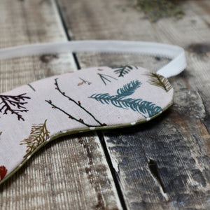 Blush Pink Ferns Eye Mask