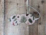 Blush Pink Ferns Eye Mask