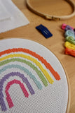 Rainbow Cross Stitch Kit
