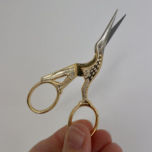 Brass Stork Scissors