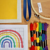 Rainbow Cross Stitch Kit