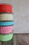 Cotton Lace Ribbon - Assorted Colours