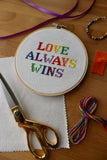 Love Always Wins Cross Stitch Kit