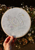 Pastel Swan Embroidery Kit | Nora Wright Collaboration