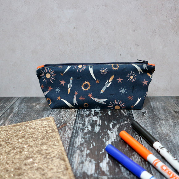 Stars and Spaceships Pencil Case