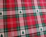 Holly Cotton Christmas Tree Fabric