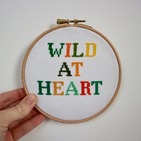 SALE Wild at Heart Cross Stitch Kit