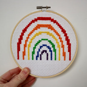 Rainbow Cross Stitch Kit | Beginners