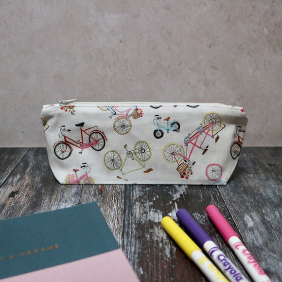 Spring Bicycles Pencil Case