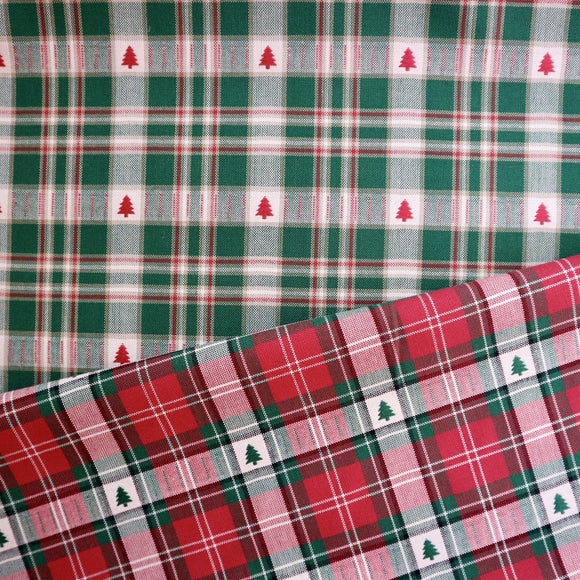 Holly Cotton Christmas Tree Fabric