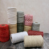 Christmas Metallic Bakers Twine - Assorted Colours