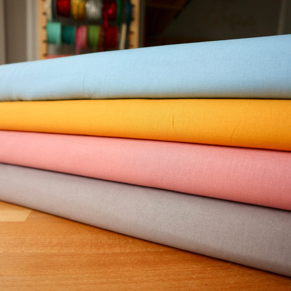 100% Cotton Fabric - Various Colours