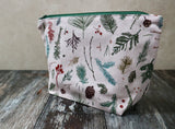 Blush Pink Ferns Make Up Bag