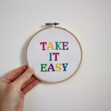 SALE Take it Easy Cross Stitch Kit