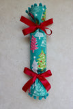 Bright Christmas Trees - Handmade Fabric Christmas Crackers