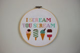 I Scream You Scream Cross Stitch Kit