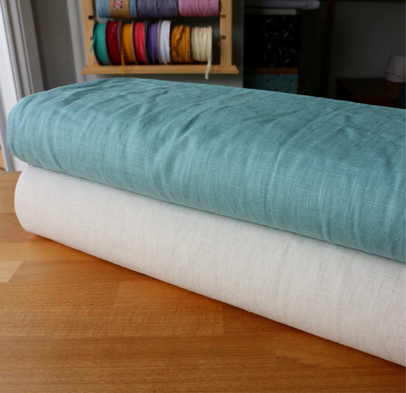 100% Linen Fabric - Various Colours