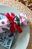 Blush Ferns - Handmade Fabric Christmas Crackers